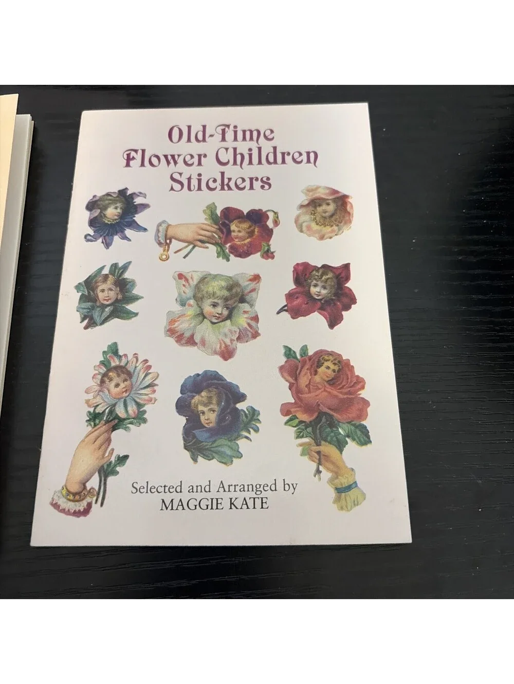 Old Time Victorian Stickers Floral Flower Children And Floral Initials Stickers